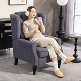 HOMCOM charcoal retro tufted armchair