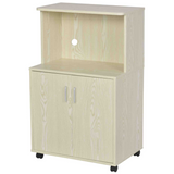 Oak kitchen pantry cupboard on wheels