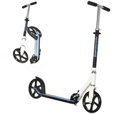 HOMCOM Foldable Kids Kick Scooter with Adjustable Height Handlebar and Aluminium Frame – Ages 5+, White