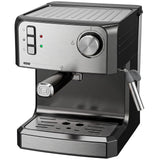 HOMCOM 20-Bar Semi-Automatic Espresso Machine with Frother Wand and 1.6 L Water Tank – Cappuccino Maker, Black
