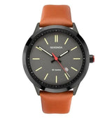 Sekonda Men's Dated Grey Dial Watch with Brown Leather Strap, 1828