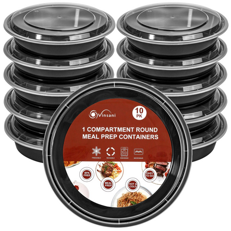 10-pack round meal prep containers