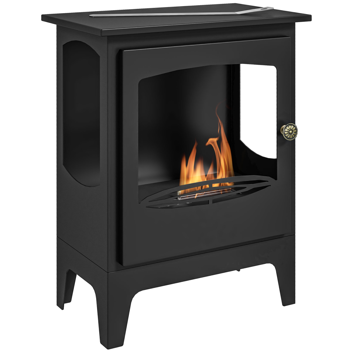HOMCOM freestanding bioethanol fireplace stove