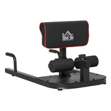 HOMCOM 3-in-1 Squat Machine for Sit-Ups, Push-Ups & Deep Squats with Steel Frame – Adjustable Home Gym Leg Trainer