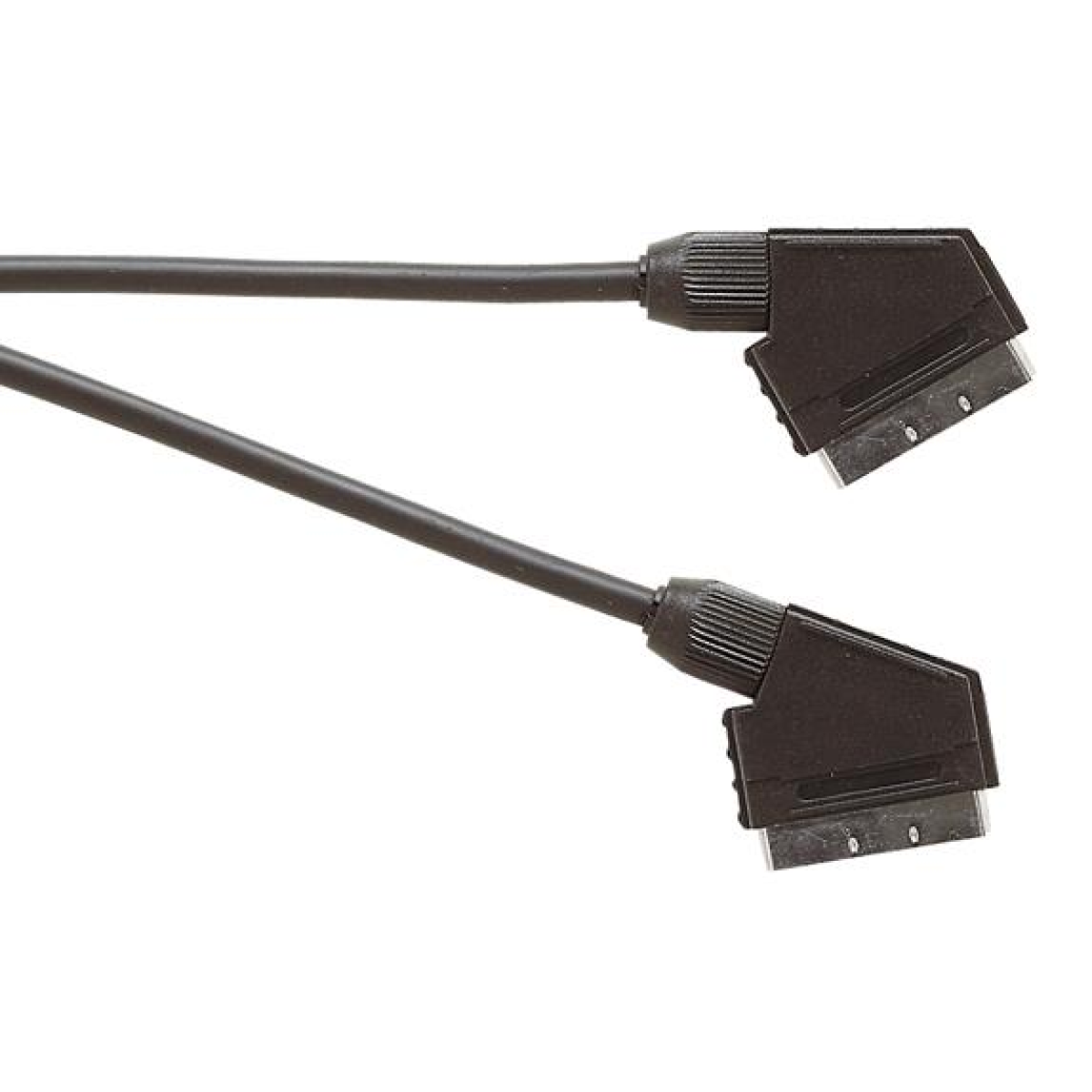 Electrovision Premium Scart Plug to Scart Plug Lead, 1.5m – TV and Video Cable, Audio & Video Connected, Black