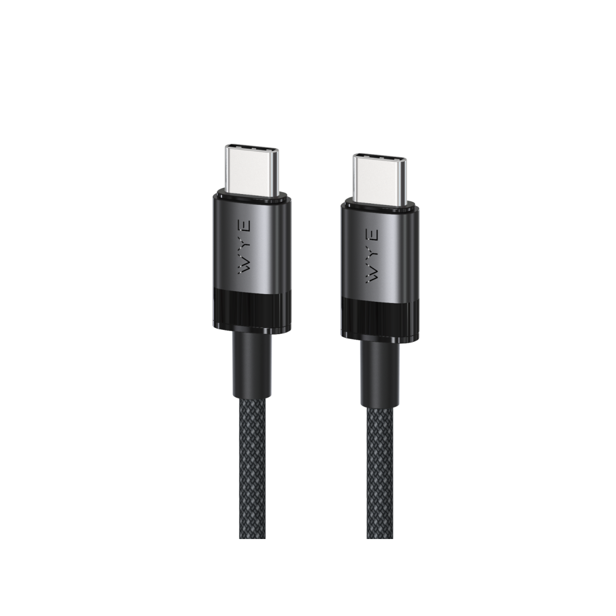 WYE 240W Braided USB-C to USB-C Ultra Fast Charging & Sync Cable with PC+ABS Shell – Laptop Charging, 3m