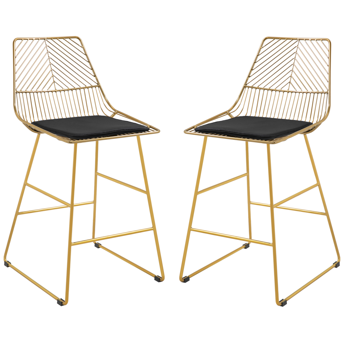 Modern wire metal counter bar stools