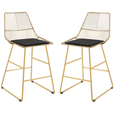 Modern wire metal counter bar stools