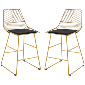 Modern wire metal counter bar stools