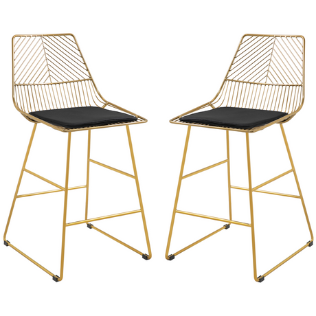 Modern wire metal counter bar stools