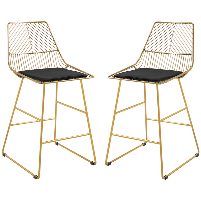 Modern wire metal counter bar stools