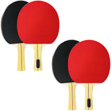 SPORTNOW Portable Table Tennis Set with 4 Bats, 8 3-Star Balls & Padded Carry Case – Indoor & Outdoor Ping Pong