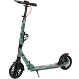 SPORTNOW Foldable Adult Kick Scooter with Adjustable Handlebar & 200mm Big Wheels – One-Click Folding, Silver