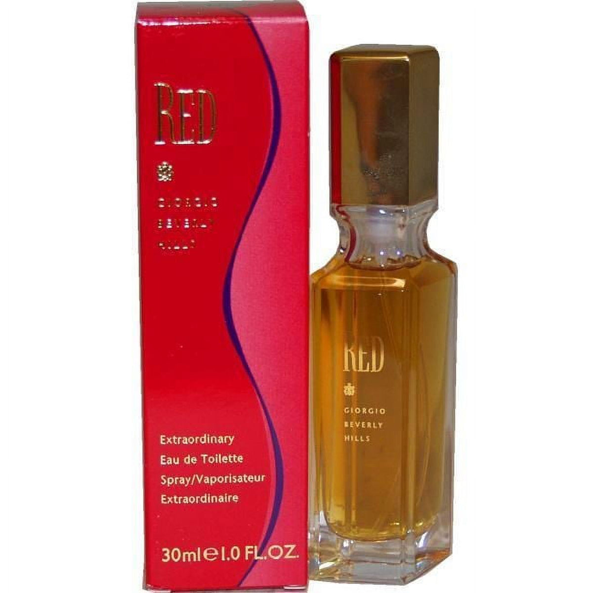 Giorgio Beverly Hills Red Eau de Toilette Spray 30ml – Floral, Woody Fragrance for Women