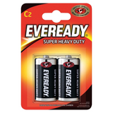 Eveready High Energy C Size Zinc Batteries, 2 Pack – Reliable Power for High-Drain Devices