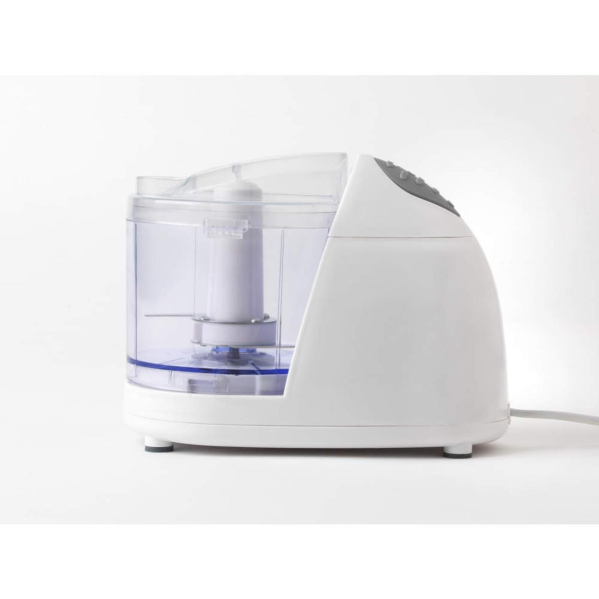 Progress Electric Mini Chopper, 150W with One Touch Operation & 350ml Bowl – Stainless Steel Blades, White
