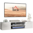 HOMCOM white floating TV unit