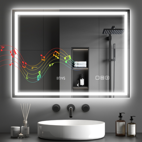 HOMCOM 80x60 LED bathroom mirror