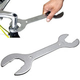Ultra-Thin Double Open-End Hub Cone Wrench, 30/32/36/40mm – Slim Bicycle Hub and Pedal Spanner, Silver