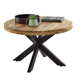 Surrey mango wood coffee table with spider legs