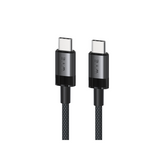 WYE 240W Braided USB-C to USB-C Fast Charge & Sync Cable, 2m – Laptop Charging & Data Transfer, Black