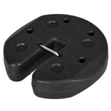 Outsunny Set of 4 Gazebo Weights with Reinforced Pins and Carry Belt, 12kg Total – Canopy Anchors, Black