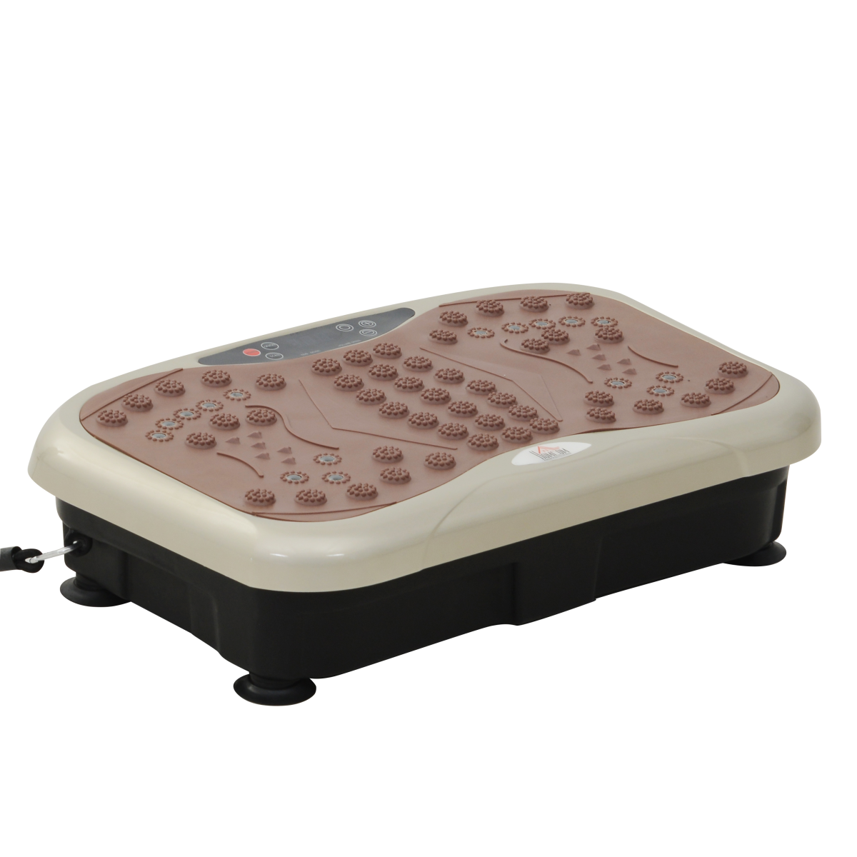 HOMCOM Vibration Plate Machine with 99 Speed Levels, LED Display & Remote – Home Gym Fitness Trainer