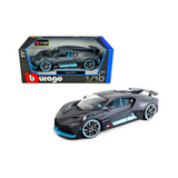 Burago 1:18 Scale Bugatti Divo Diecast Model Car (18-11045) – Collectable Replica, Grey/Blue