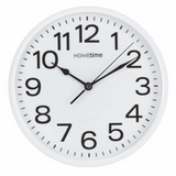 Hometime 10" Wall Clock with Sweep – White