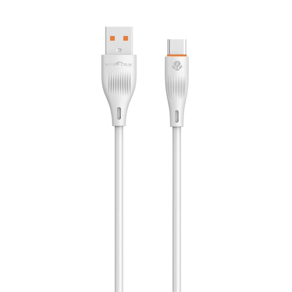 WYEFLOW TPE USB Charging & Data Cable 3m with 10W Output – Long Phone Charging Lead, White