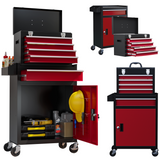 HOMCOM rolling tool cabinet and top chest