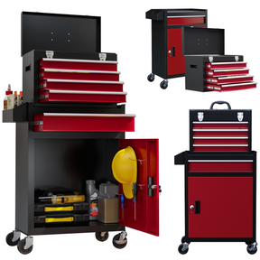 HOMCOM rolling tool cabinet and top chest