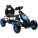 Kids Pedal Go-Kart with 3-Position Adjustable Seat, Suspension & Handbrake – Outdoor Ride-On for Ages 5-12
