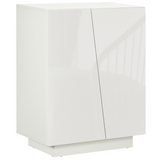 White high gloss storage cabinet sideboard