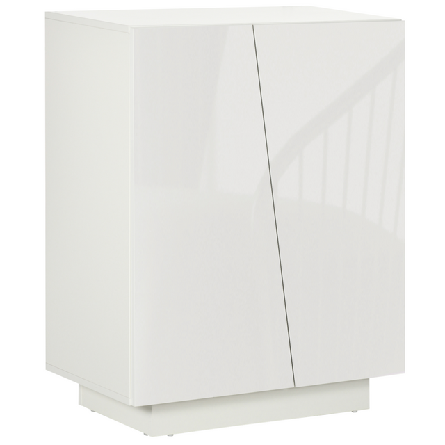 White high gloss storage cabinet sideboard