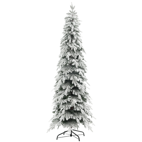 HOMCOM 6ft flocked pencil Christmas tree
