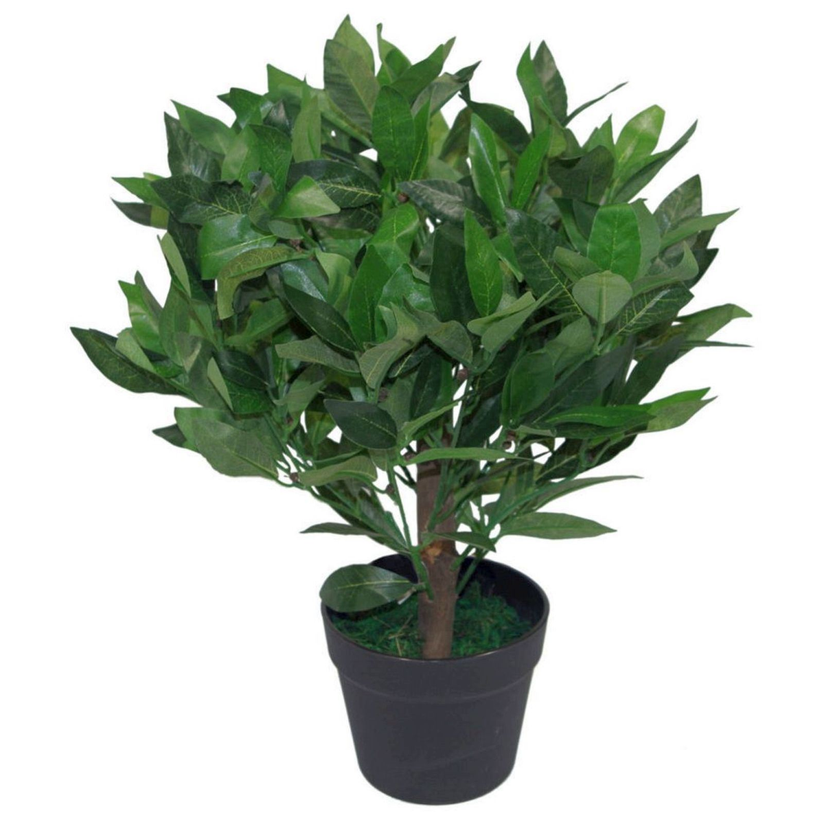 Leaf Design UK Artificial Bay Laurel Topiary Ball Tree, 50cm – Realistic Entrance Plant