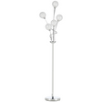 Silver K9 crystal 5-light floor lamp