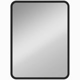 HOMCOM Rectangular Wall Mirror with HD Glass – Black