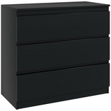 Black 3-drawer chest of drawers