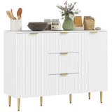 White storage cabinet and TV stand