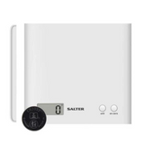Salter Arc Electronic Kitchen Scale with 3kg Capacity, Add & Weigh Function & LCD Display – Compact Digital Food Scale, White