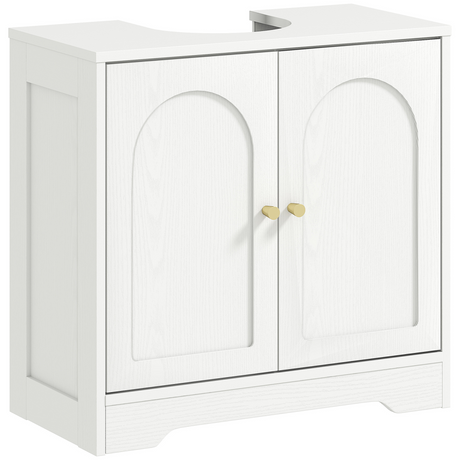 HOMCOM white under sink cabinet