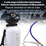 3L Manual Transmission Fluid Filling Pump with Pressure Gauge and Adapters – Gearbox Oil Filler Tool for ATF