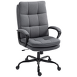 HOMCOM charcoal grey linen office chair