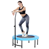 HOMCOM 40" Mini Trampoline with Adjustable Handle – Fitness Rebounder for Kids & Adults, Indoor & Outdoor