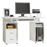 HOMCOM white computer workstation