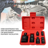 6 Piece Impact Socket Adapter and Reducer Set, 3/4", 1/2", 3/8" & 1/4" Drive – Chrome Molybdenum Alloy Converters