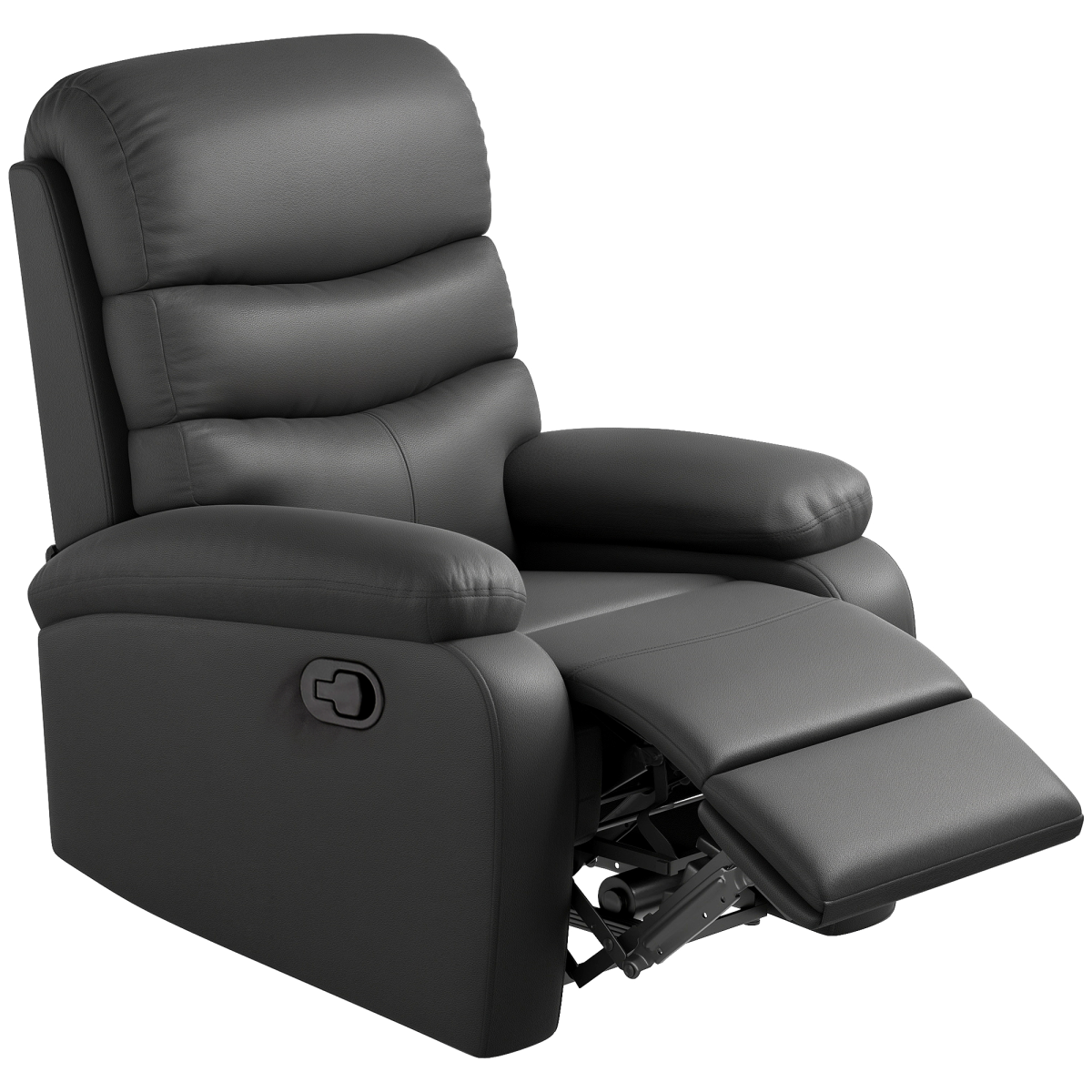 HOMCOM black manual recliner armchair