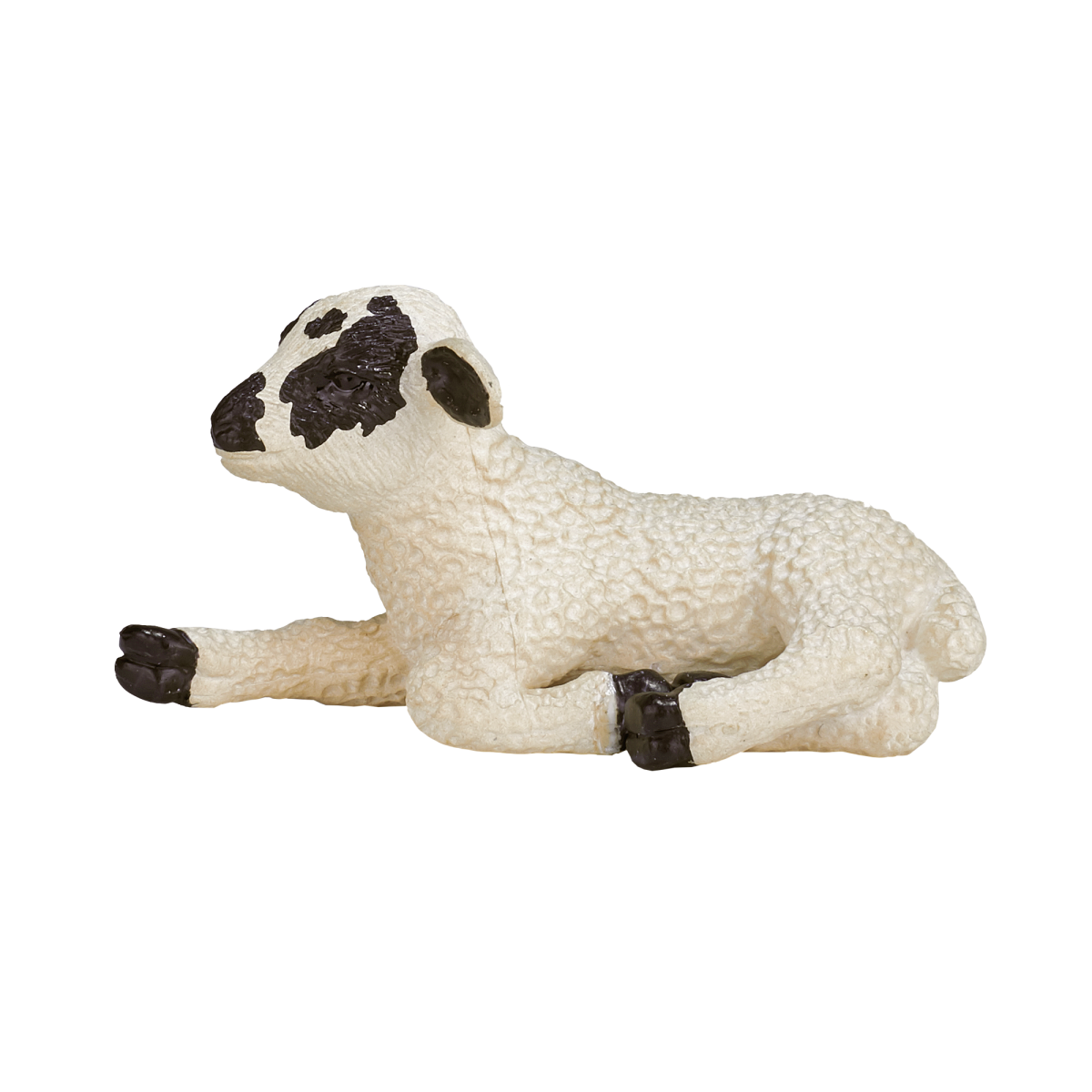 Mojo Black-Faced Lamb Lying Down Figure – Realistic Farm Animal Toy